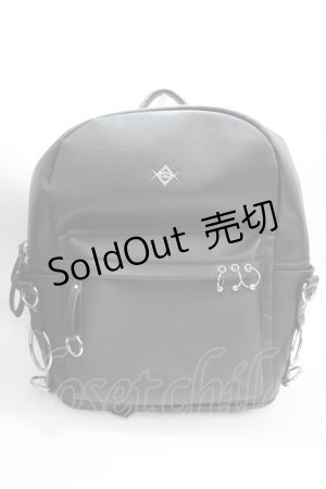 画像: REFLEM / PUレザーデザインバックパック F ブラック Y-25-02-13-007-PU-BG-SZ-ZT273