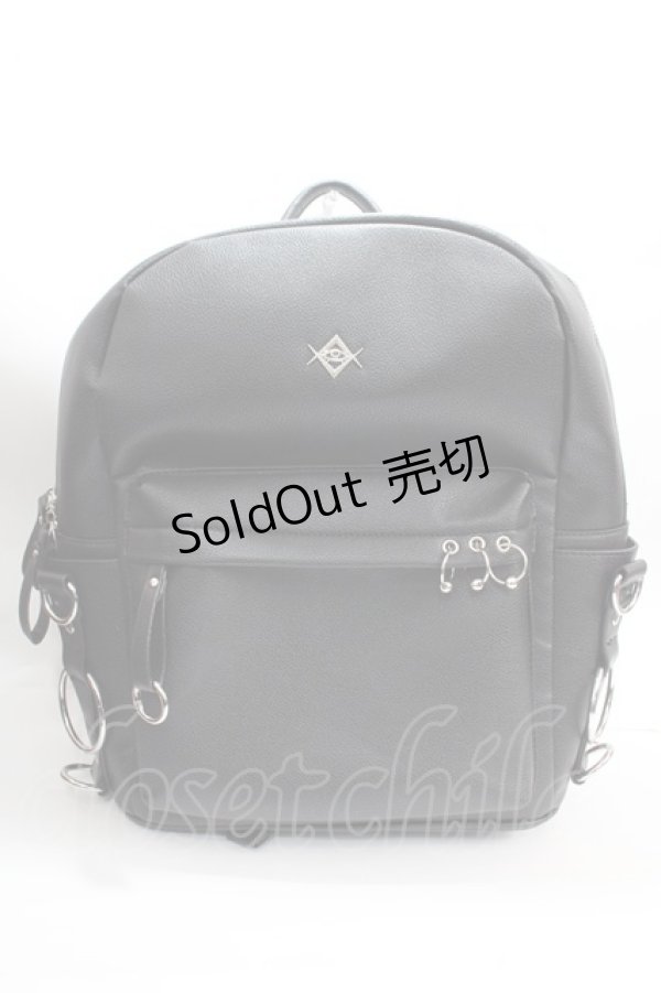 画像1: REFLEM / PUレザーデザインバックパック F ブラック Y-25-02-13-007-PU-BG-SZ-ZT273 (1)