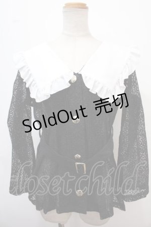 画像: axes femme POETIQUE / 総レースシアーケープジャケット M 黒 Y-25-02-13-119-AX-TO-SZ-ZI
