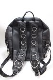 画像2: REFLEM / PUレザーデザインバックパック F ブラック Y-25-02-13-007-PU-BG-SZ-ZY (2)