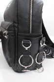 画像3: REFLEM / PUレザーデザインバックパック F ブラック Y-25-02-13-007-PU-BG-SZ-ZY (3)