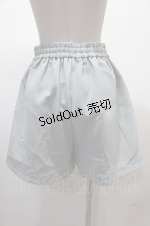 画像2: axes femme POETIQUE / 連ボタンキュロットパンツ  サックス Y-25-02-13-131-AX-PA-SZ-ZH (2)