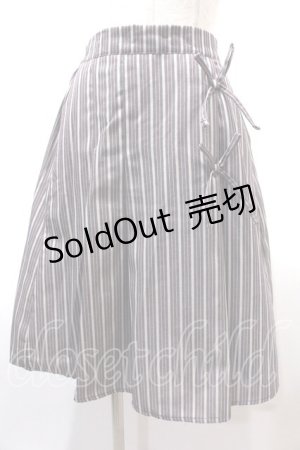 画像: axes femme POETIQUE / ストライプリボンスカート   Y-25-02-13-146-AX-SK-SZ-ZT069