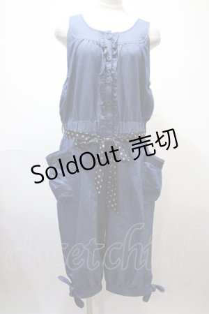 画像: axes femme / オールインワン  ブルー Y-25-02-13-187-AX-PA-AS-OS
