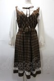 画像1: axes femme POETIQUE / レイヤードデザインワンピース  茶 Y-25-02-13-206-AX-OP-SZ-ZT313 (1)