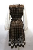 画像2: axes femme POETIQUE / レイヤードデザインワンピース  茶 Y-25-02-13-206-AX-OP-SZ-ZT313 (2)