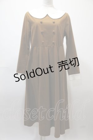 画像: 【SALE】Favorite / 丸襟ワンピース M-L キャメル Y-25-02-13-207-LO-OP-SZ-ZT284