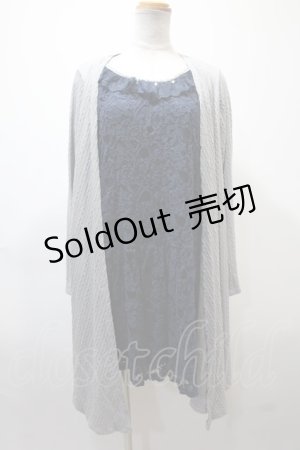 画像: axes femme / レイヤード風チュニック  紺 Y-25-02-13-216-AX-OP-SZ-ZT381
