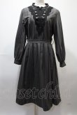 画像1: axes femme / ナポレオン風ハイネックワンピース M グレー Y-25-02-13-218-AX-OP-SZ-ZI (1)