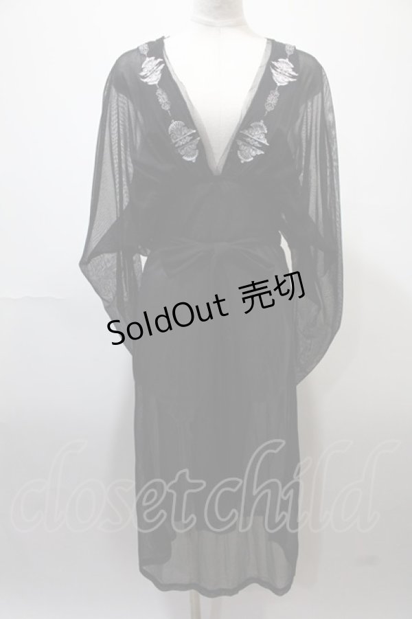 画像1: Ozz On /レイヤードワンピース  黒ｘグレー Y-25-02-13-224-OO-OP-AS-ZS (1)