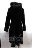 画像2: axes femme / バラ刺繍フード付コート L 黒 Y-25-02-13-230-AX-CO-SZ-ZT-C005 (2)