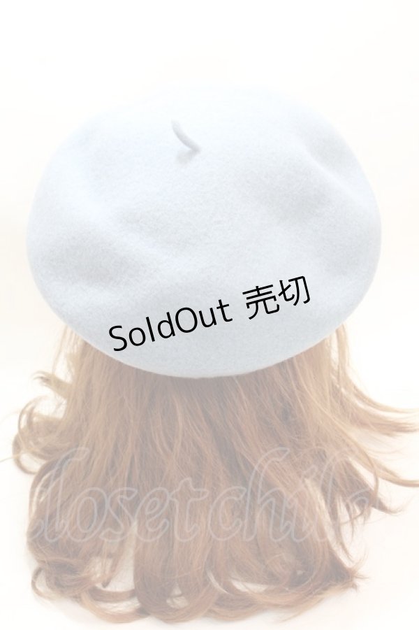 画像4: MILKBOY / MILKBOY ベレー  ブルーグレイ Y-25-02-13-015-MB-AC-SZ-ZT-K011 (4)