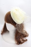 画像1: LOLITA / ローズチュールカクテルハット  キナリ Y-25-02-13-021-LO-AC-SZ-ZY (1)