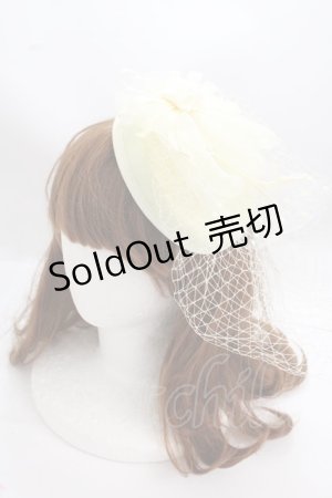 画像: LOLITA / ローズチュールカクテルハット  キナリ Y-25-02-13-021-LO-AC-SZ-ZY
