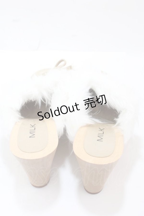 画像3: MILK / 木底ブーサン L ベージュ Y-25-02-16-089-ML-SK-SZ-ZT-K003 (3)