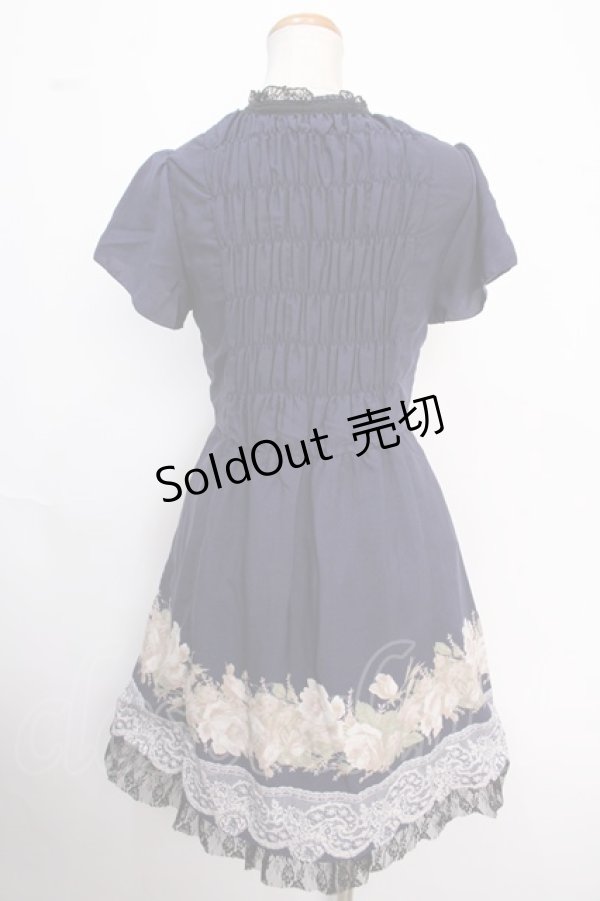 画像2: axes femme / フロントレースアップワンピース M 紺 Y-25-02-16-161-AX-OP-SZ-OS (2)