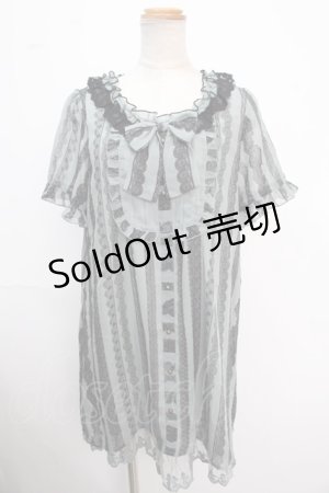 画像: axes femme / レースptシフォンロングチュニ  ミント Y-25-02-16-177-AX-TO-AS-OS