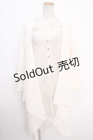 画像: axes femme / レイヤード風ロングカーディガン M 生成り Y-25-02-16-205-AX-TO-SZ-ZI