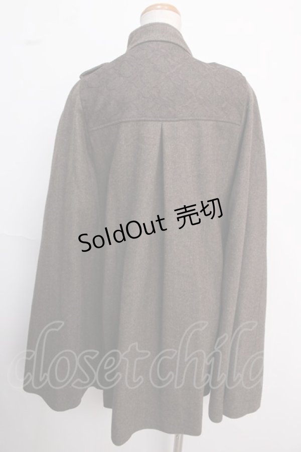 画像2: axes femme / ナポレオンマント風コート M 茶 Y-25-02-16-240-AX-CO-SZ-ZT-C020 (2)