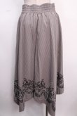 画像2: axes femme / 裾刺繍イレヘムスカート M グレー Y-25-02-16-259-AX-SK-SZ-ZT436 (2)