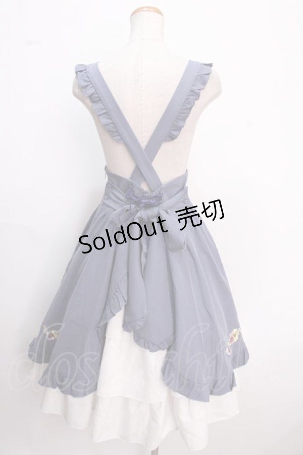 画像2: Amavel / Pansy Floral Melodyスカート  ブルー Y-25-02-16-273-CA-OP-SZ-ZY (2)
