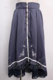 画像1: axes femme / 薔薇刺繍フィッシュテールスカート M ブルー Y-25-02-18-050-AX-SK-SZ-ZI (1)