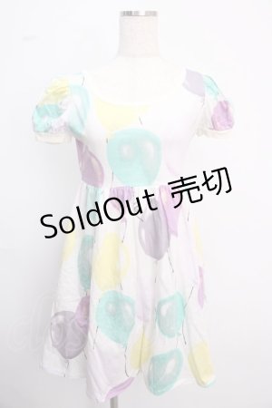 画像: MILK / Happinessバルーンカットワンピース  オフベース(ファンシーバルーン) Y-25-02-18-064-ML-OP-SZ-ZS