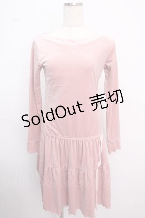 画像: MILK / ベロアワンピース  ピンク Y-25-02-18-095-ML-OP-SZ-ZT
