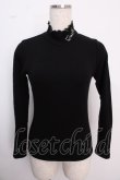 画像1: MILK / ロゴ刺繍ハイネックニット  ブラック Y-25-02-18-011-ML-TO-SZ-ZT425 (1)