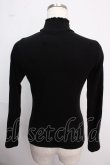 画像2: MILK / ロゴ刺繍ハイネックニット  ブラック Y-25-02-18-011-ML-TO-SZ-ZT425 (2)