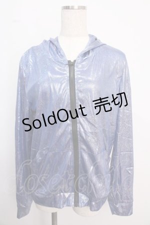 画像: ACDC RAG / ラメZIPパーカー  青 Y-25-02-18-020-PU-TO-SZ-ZT253