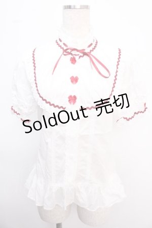 画像: BABY,THE STARS SHINE BRIGHT / オズの魔法使いドロシーブラウス  白ｘ赤 Y-25-02-21-056-BA-BL-SZ-ZY