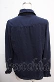 画像2: axes femme / シャンデリア刺繍タイ付きブラウス M 紺 Y-25-02-21-057-AX-BL-SZ-ZI (2)