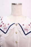 画像3: Amavel / 衿刺繍チャイナブラウス F ネイビー Y-25-02-21-075-CA-BL-SZ-ZY (3)