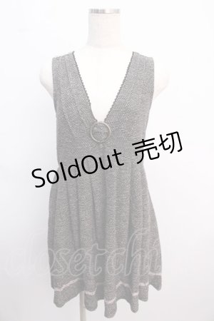 画像: 【SALE】axes femme / ワンピース M 黒×ラメ Y-25-02-21-088-AX-OP-SZ-ZT440