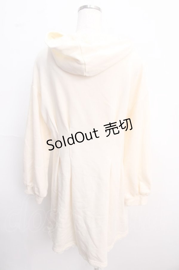 画像2: axes femme POETIQUE / レースアップパーカーワンピース M オフ Y-25-02-21-092-AX-OP-SZ-ZT069 (2)