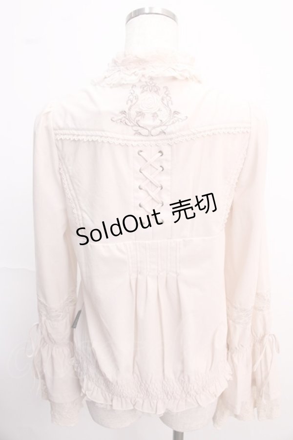 画像2: Ozz oneste / Collar Ruffleブラウス  生成り Y-25-02-21-112-OO-BL-SZ-ZS (2)