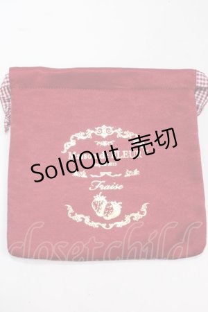 画像: Maison de FLEUR / 苺巾着  赤 Y-25-02-21-014-LO-ZA-SZ-ZY