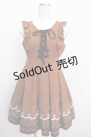 画像: Ank Rouge / チョコレートホイップワンピース  ブラウン Y-25-02-21-131-CA-OP-SZ-ZY