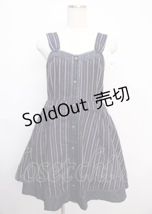 画像: axes femme / 合皮パイピングレジメ柄チュニ  紺 Y-25-02-21-144-AX-TO-SZ-ZT068