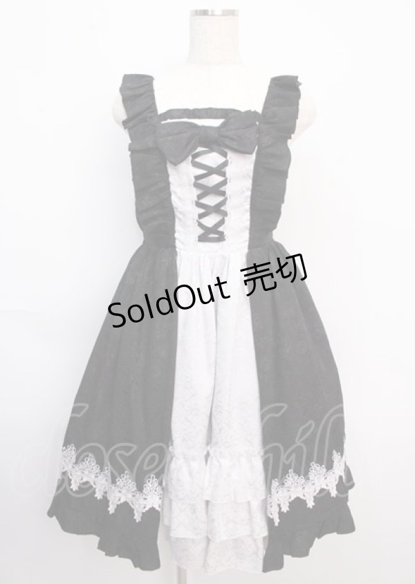 画像1: axes femme kawaii / ロココジャンパースカート M 黒 Y-25-02-21-155-AX-OP-SZ-ZY (1)