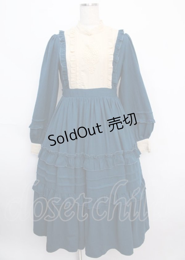 画像1: axes femme kawaii / アンティークドールワンピース M ブルーグリーン Y-25-02-21-159-AX-OP-SZ-ZY (1)