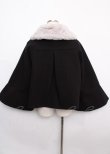画像2: axes femme POETIQUE / ベルスリーブショートコート M 黒 Y-25-02-21-192-AX-CO-SZ-ZT-C027 (2)