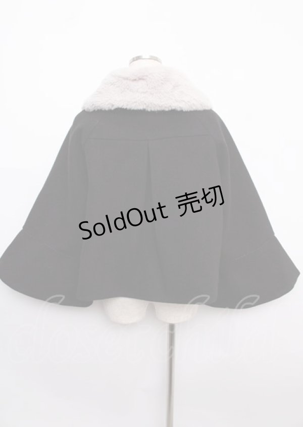 画像2: axes femme POETIQUE / ベルスリーブショートコート M 黒 Y-25-02-21-192-AX-CO-SZ-ZT-C027 (2)