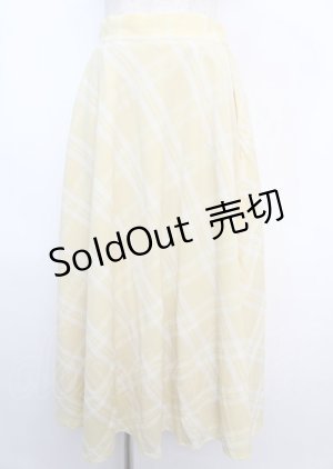 画像: an another angelus / チュールコンビバックラッフルスカート F イエロー Y-25-02-21-224-CA-SK-SZ-ZY