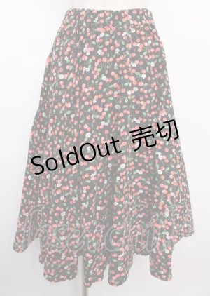 画像: Physical Drop / サーキュラースカート  チェリーブラック Y-25-02-21-230-LO-SK-SZ-ZY
