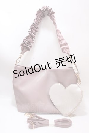 画像: axes femme / ハートポーチ付２ｗａｙバッグ  ピンク Y-25-02-21-032-AX-BG-SZ-ZT-K016
