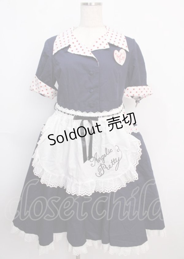 画像1: Angelic Pretty /Milkshakeサーキュラーワンピース  紺 Y-25-02-26-035-AP-OP-AS-ZY (1)