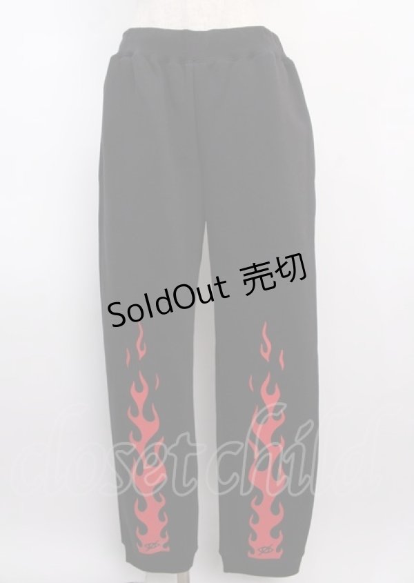 画像1: KRY CLOTHING / HELLOKRYパンツ XL 黒ｘ赤 Y-25-02-26-064-EL-PA-SZ-ZY (1)