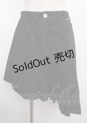画像: PEACE NOW /イレヘムスカート  黒 Y-25-02-26-066-PU-SK-AS-ZY